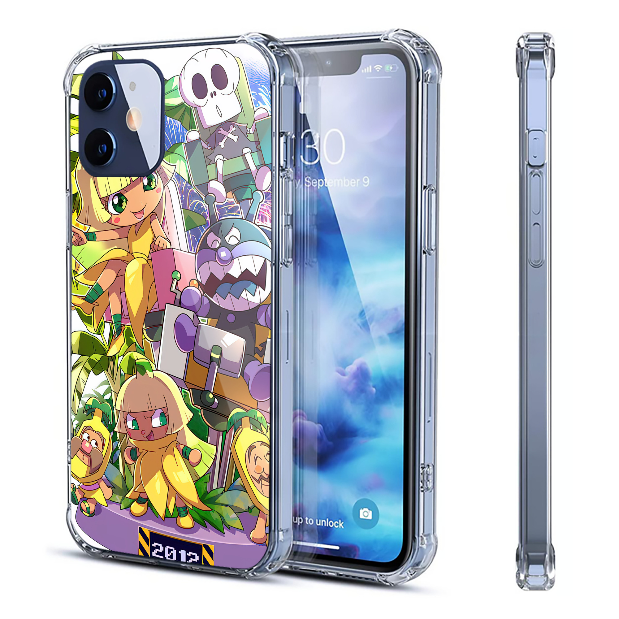 （画像用） アンパンマン Anpanman 【iPhone 12シリーズ対応】透明スマホケース（クリアソフトケース）